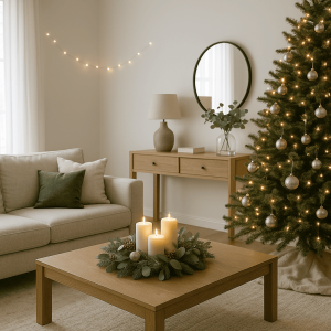 La luz es el secreto de casi toda decoración de interiores para Navidad que emociona.